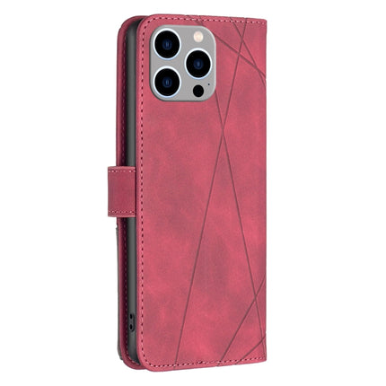 Magnetic Buckle Rhombus Texture Leather Phone Case, For iPhone 15 Pro Max, For iPhone 15 Pro, For iPhone 15 Plus, For iPhone 15