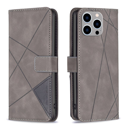 Magnetic Buckle Rhombus Texture Leather Phone Case, For iPhone 15 Pro Max, For iPhone 15 Pro, For iPhone 15 Plus, For iPhone 15