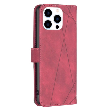 Magnetic Buckle Rhombus Texture Leather Phone Case, For iPhone 16 Pro Max, For iPhone 16 Pro, For iPhone 16 Plus, For iPhone 16