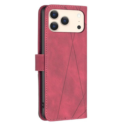 Magnetic Buckle Rhombus Texture Leather Phone Case, For iPhone 18 Pro/17 Pro, For iPhone 18 Pro Max/17 Pro Max, For iPhone 17, For iPhone 17 Air