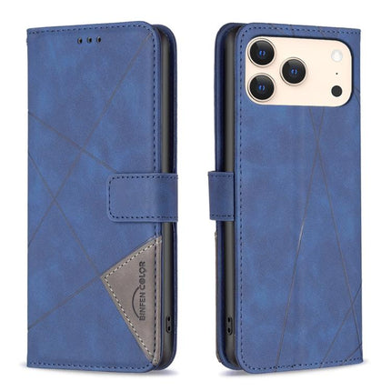 Magnetic Buckle Rhombus Texture Leather Phone Case, For iPhone 18 Pro/17 Pro, For iPhone 18 Pro Max/17 Pro Max, For iPhone 17, For iPhone 17 Air