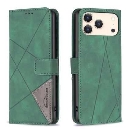 Magnetic Buckle Rhombus Texture Leather Phone Case, For iPhone 18 Pro/17 Pro, For iPhone 18 Pro Max/17 Pro Max, For iPhone 17, For iPhone 17 Air