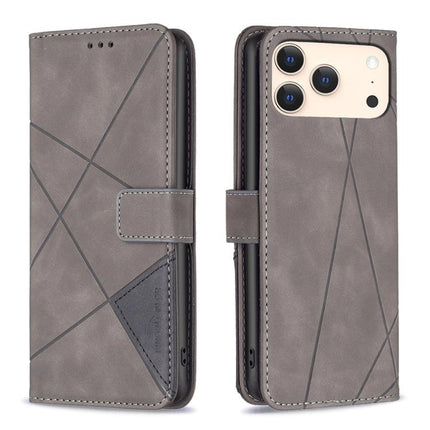Magnetic Buckle Rhombus Texture Leather Phone Case, For iPhone 18 Pro/17 Pro, For iPhone 18 Pro Max/17 Pro Max, For iPhone 17, For iPhone 17 Air