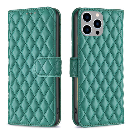 Diamond Lattice Wallet Flip Leather Phone Case