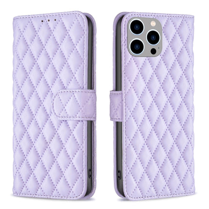Diamond Lattice Wallet Flip Leather Phone Case