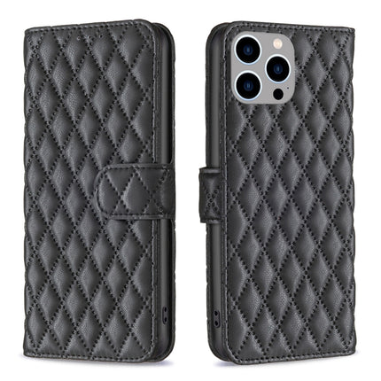 Diamond Lattice Wallet Flip Leather Phone Case