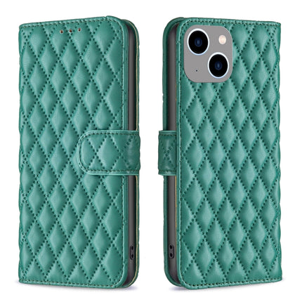 Diamond Lattice Wallet Flip Leather Phone Case