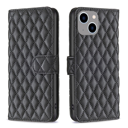 Diamond Lattice Wallet Flip Leather Phone Case