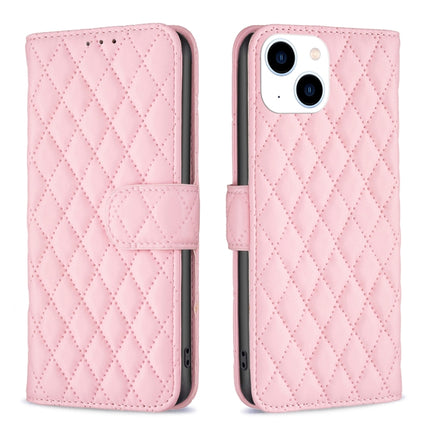 Diamond Lattice Wallet Flip Leather Phone Case