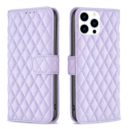 Diamond Lattice Wallet Flip Leather Phone Case
