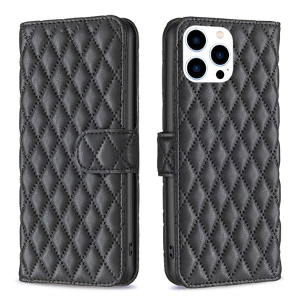 Diamond Lattice Wallet Flip Leather Phone Case, For iPhone Air, For iPhone 16 Pro Max, For iPhone 16 Pro, For iPhone 16 Plus