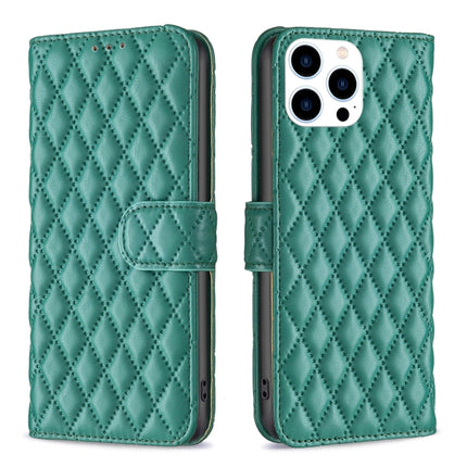 Diamond Lattice Wallet Flip Leather Phone Case, For iPhone Air, For iPhone 16 Pro Max, For iPhone 16 Pro, For iPhone 16 Plus