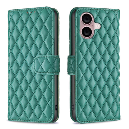 Diamond Lattice Wallet Flip Leather Phone Case, For iPhone 16, For iPhone 15 Pro Max, For iPhone 15 Pro, For iPhone 15 Plus