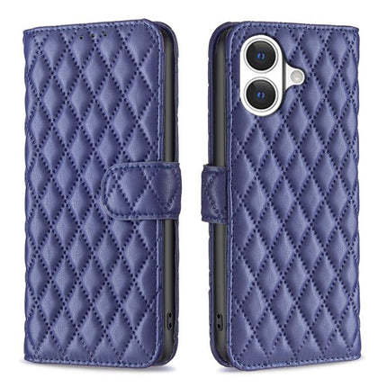 Diamond Lattice Wallet Flip Leather Phone Case, For iPhone 17 Pro Max, For iPhone 17 Pro, For iPhone 17, For iPhone Air