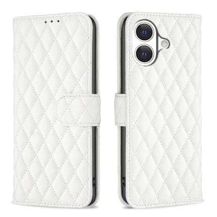 Diamond Lattice Wallet Flip Leather Phone Case, For iPhone 17 Pro Max, For iPhone 17 Pro, For iPhone 17, For iPhone Air
