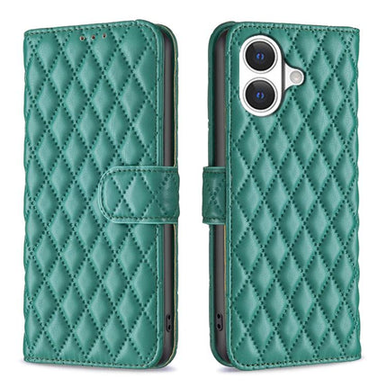 Diamond Lattice Wallet Flip Leather Phone Case, For iPhone 17 Pro Max, For iPhone 17 Pro, For iPhone 17, For iPhone Air