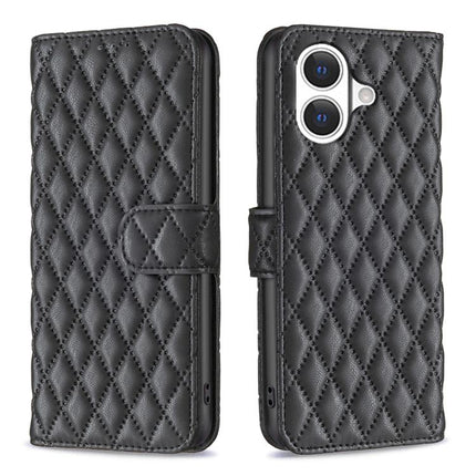 Diamond Lattice Wallet Flip Leather Phone Case, For iPhone 17 Pro Max, For iPhone 17 Pro, For iPhone 17, For iPhone Air