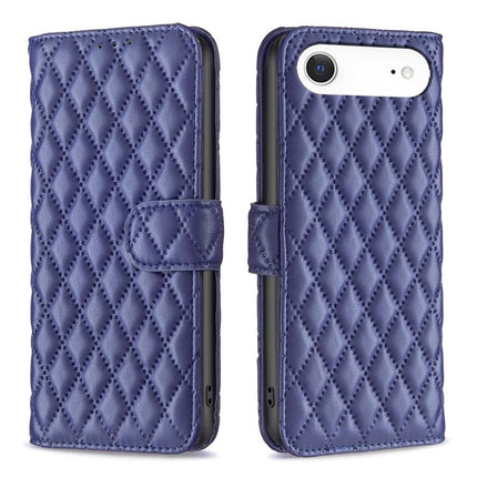 Diamond Lattice Wallet Flip Leather Phone Case, For iPhone Air, For iPhone 16 Pro Max, For iPhone 16 Pro, For iPhone 16 Plus