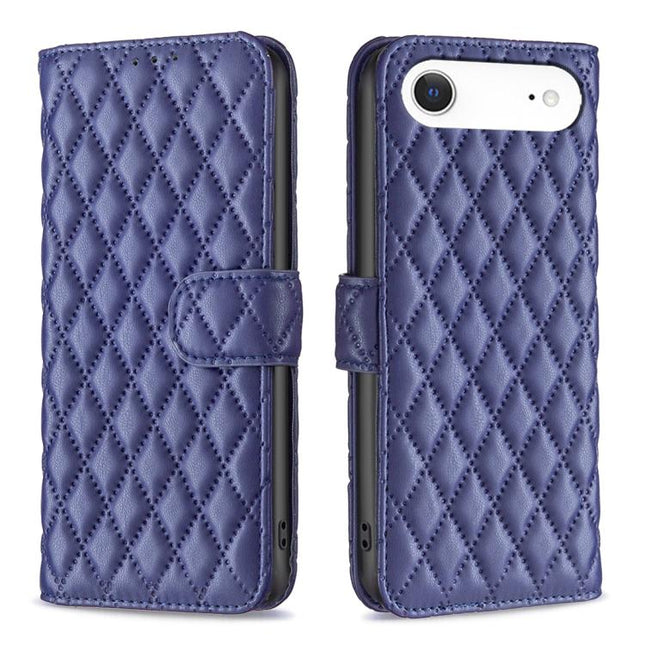 Diamond Lattice Wallet Flip Leather Phone Case, For iPhone Air, For iPhone 16 Pro Max, For iPhone 16 Pro, For iPhone 16 Plus