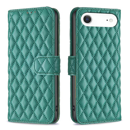 Diamond Lattice Wallet Flip Leather Phone Case, For iPhone 17 Pro Max, For iPhone 17 Pro, For iPhone 17, For iPhone Air