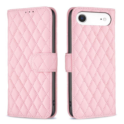 Diamond Lattice Wallet Flip Leather Phone Case, For iPhone 17 Pro Max, For iPhone 17 Pro, For iPhone 17, For iPhone Air