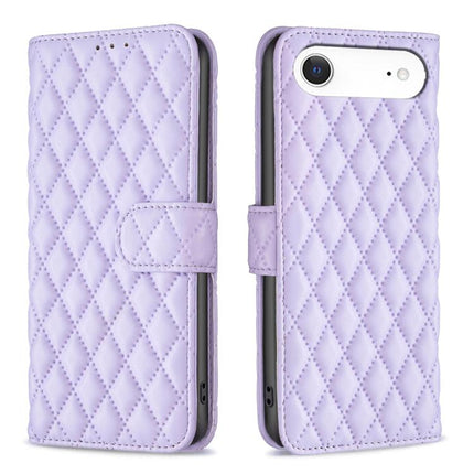 Diamond Lattice Wallet Flip Leather Phone Case, For iPhone 17 Pro Max, For iPhone 17 Pro, For iPhone 17, For iPhone Air