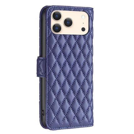 Diamond Lattice Wallet Flip Leather Phone Case, For iPhone 17 Pro Max, For iPhone 17 Pro, For iPhone 17, For iPhone Air