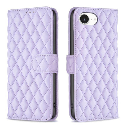 Diamond Lattice Wallet Flip Leather Phone Case, For iPhone 18 Pro/17 Pro, For iPhone 18 Pro Max/17 Pro Max, For iPhone 17e / 16e, For iPhone 17