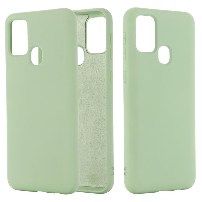 Pure Color Liquid Silicone Shockproof Full Coverage Case, For Samsung Galaxy A21s