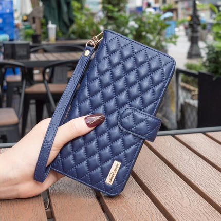Diamond Lattice Zipper Wallet Leather Flip Phone Case, For iPhone 18 Pro/17 Pro, For iPhone 18 Pro Max/17 Pro Max, For iPhone 17, For iPhone 17 Air