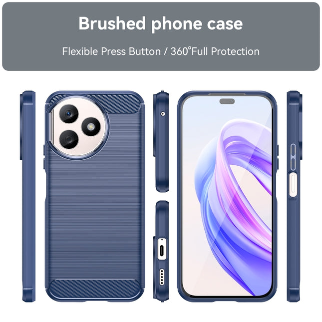 Brushed Texture Carbon Fiber TPU Phone Case, For Honor X50i+, For Honor X5 Plus, For Honor Play 40S, For Honor Play 40C, For Honor Play 40, For Honor 80 Pro