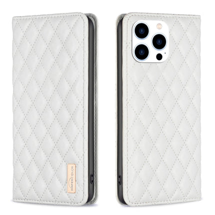 Diamond Lattice Magnetic Leather Flip Phone Case, For iPhone 15 Pro Max, For iPhone 15 Pro, For iPhone 15 Plus, For iPhone 15