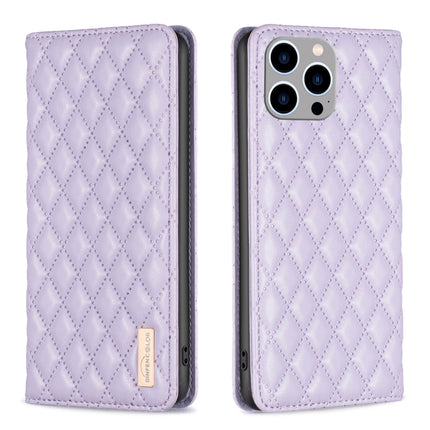 Diamond Lattice Magnetic Leather Flip Phone Case, For iPhone 15 Pro Max, For iPhone 15 Pro, For iPhone 15 Plus, For iPhone 15