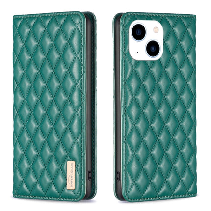 Diamond Lattice Magnetic Leather Flip Phone Case, For iPhone 15 Pro Max, For iPhone 15 Pro, For iPhone 15 Plus, For iPhone 15
