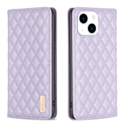 Diamond Lattice Magnetic Leather Flip Phone Case, For iPhone 15 Pro Max, For iPhone 15 Pro, For iPhone 15 Plus, For iPhone 15