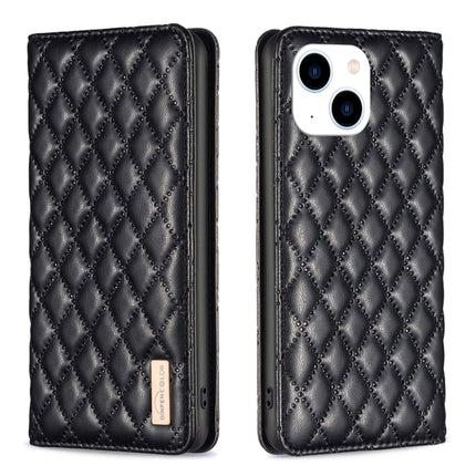 Diamond Lattice Magnetic Leather Flip Phone Case, For iPhone 15 Pro Max, For iPhone 15 Pro, For iPhone 15 Plus, For iPhone 15
