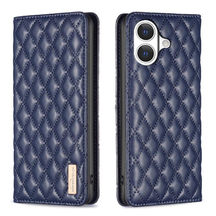 Diamond Lattice Magnetic Leather Flip Phone Case, For iPhone 17 Pro Max, For iPhone 17 Pro, For iPhone 17, For iPhone Air