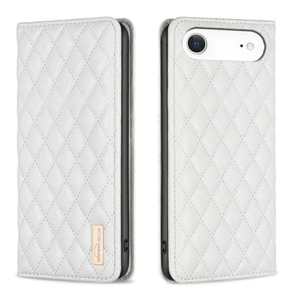 Diamond Lattice Magnetic Leather Flip Phone Case, For iPhone 17 Pro Max, For iPhone 17 Pro, For iPhone 17, For iPhone Air
