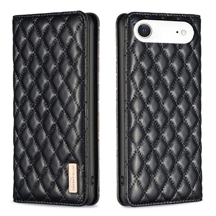 Diamond Lattice Magnetic Leather Flip Phone Case, For iPhone 17 Pro Max, For iPhone 17 Pro, For iPhone 17, For iPhone Air
