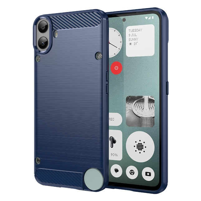 Carbon Fiber Brushed Texture TPU Phone Case, For Nothing CMF Phone 1, For Nothing Phone 2a, For Nothing Phone 2