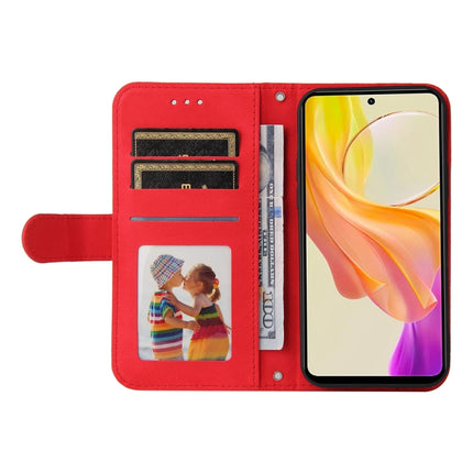 Skin Feel Life Tree Metal Button Leather Phone Case, For vivo Y78 5G Foreign