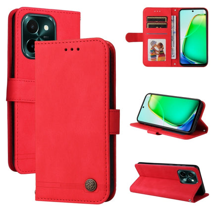 Skin Feel Life Tree Metal Button Leather Phone Case, For vivo Y300 Pro, For vivo Y28 4G Global, For vivo Y38 5G / T3x 5G Global, For vivo Y100 5G IDN / Y200e 5G Global