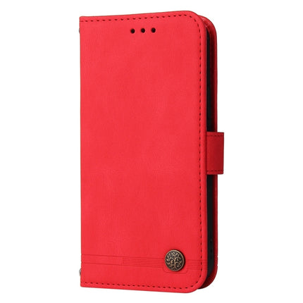Skin Feel Life Tree Metal Button Leather Phone Case, For vivo Y28 4G Global, For vivo Y38 5G / T3x 5G Global, For vivo Y100 5G IDN / Y200e 5G Global, For vivo Y03 4G