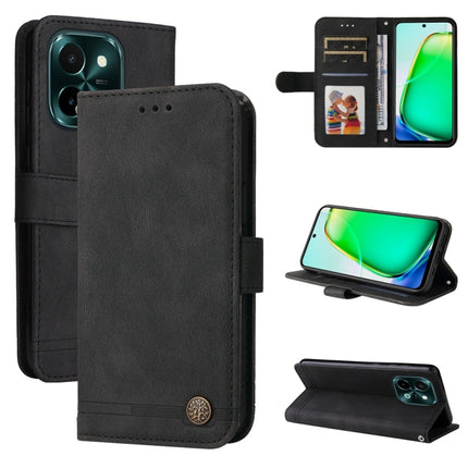 Skin Feel Life Tree Metal Button Leather Phone Case, For vivo Y300 Pro, For vivo Y28 4G Global, For vivo Y38 5G / T3x 5G Global, For vivo Y100 5G IDN / Y200e 5G Global