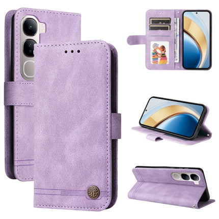 Skin Feel Life Tree Metal Button Leather Phone Case, For vivo X200, For vivo X200 Pro mini, For vivo X200 Pro, For vivo V40 Lite 4G / 5G IDN