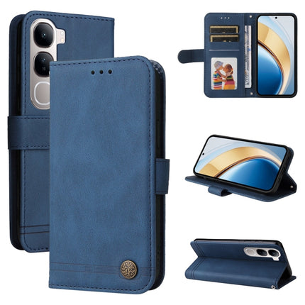 Skin Feel Life Tree Metal Button Leather Phone Case, For vivo X200, For vivo X200 Pro mini, For vivo X200 Pro, For vivo V40 Lite 4G / 5G IDN