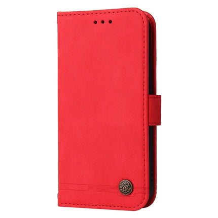 Skin Feel Life Tree Metal Button Leather Phone Case, For vivo X200, For vivo X200 Pro mini, For vivo X200 Pro, For vivo V40 Lite 4G / 5G IDN