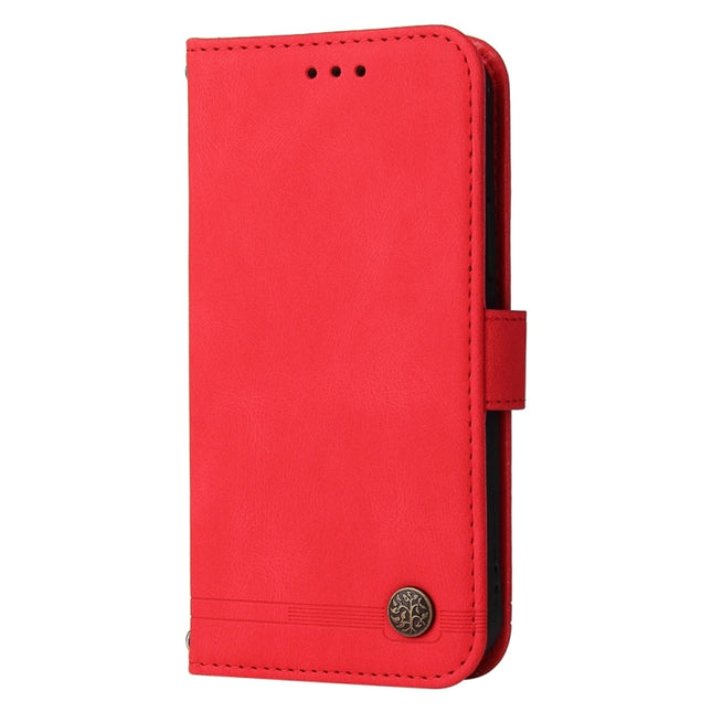 Skin Feel Life Tree Metal Button Leather Phone Case, For vivo X200, For vivo X200 Pro mini, For vivo X200 Pro, For vivo V40 Lite 4G / 5G IDN