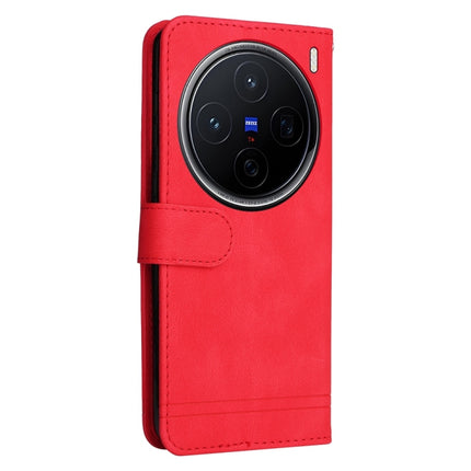 Skin Feel Life Tree Metal Button Leather Phone Case, For vivo X200, For vivo X200 Pro mini, For vivo X200 Pro, For vivo V40 Lite 4G / 5G IDN