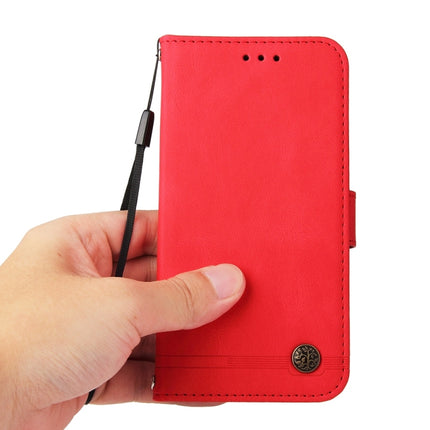 Skin Feel Life Tree Metal Button Leather Phone Case, For vivo X200, For vivo X200 Pro mini, For vivo X200 Pro, For vivo V40 Lite 4G / 5G IDN